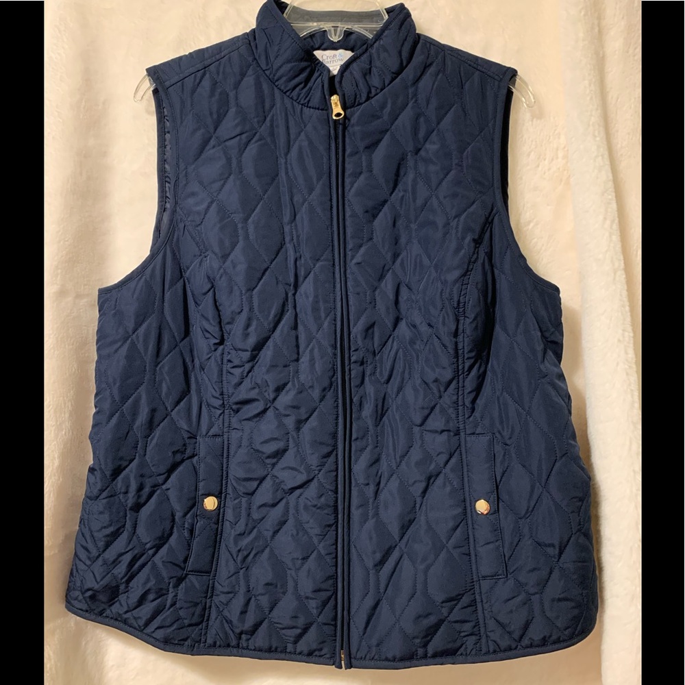 Croft & Barrow women’s  blue quilted vest
